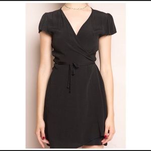 brandy melville black robbie wrap dress!